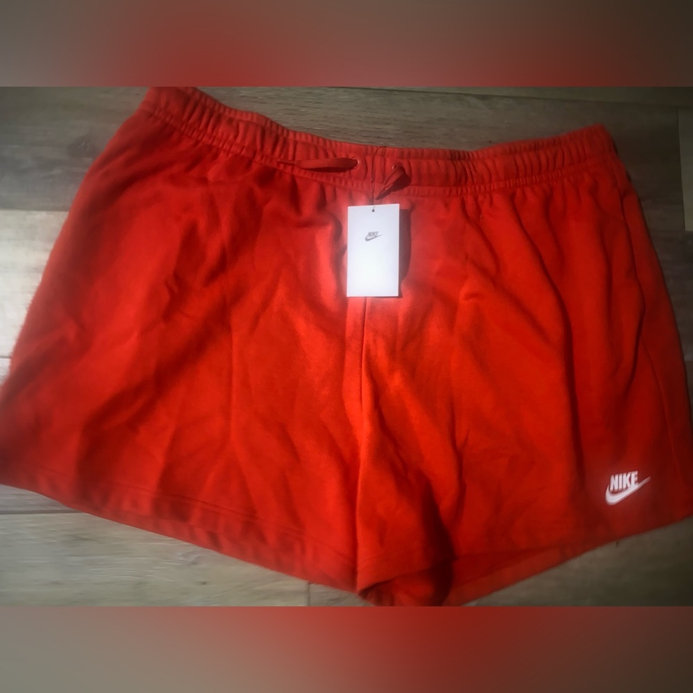 Nike knit shorts womens plus size 2X red-NWT